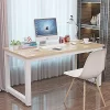 S.Fyronti 63 inch Extra Large Computer Desk Writing Study Table for Home Office, White
