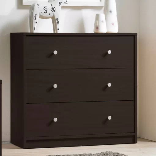 Studio 3 Drawer Chest, Black