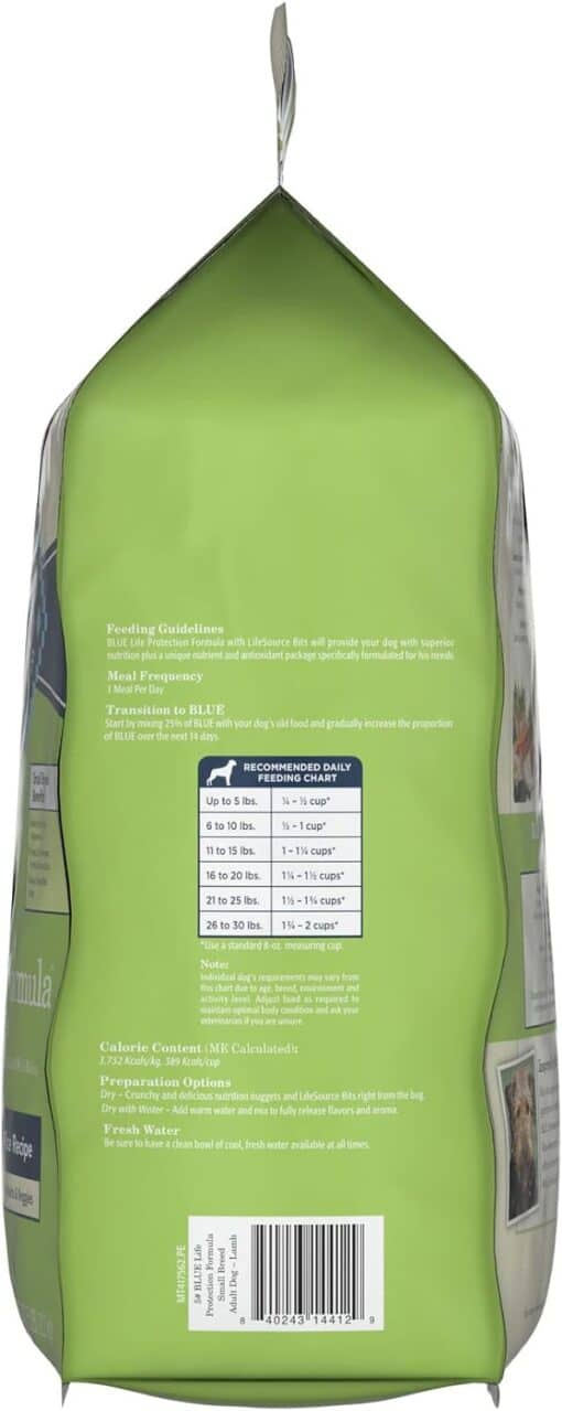Blue Buffalo Life Protection Formula Natural Adult Small Breed Dry Dog Food, Lamb and Brown Rice 5-lb Trial Size Bag