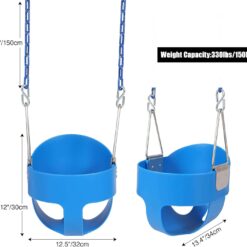 Alternative view of RedSwing High Back Toddler Bucket Swing Seat with Coated Chains, Heavy Duty Kids Swing Seat for Outside, Playground, Backyard, Swing Set Accessories,Blue