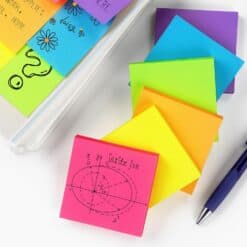 Sticky Notes 3x3 inch Bright Colors Self-Stick Pads 24 Pads/Pack 70 Sheets/Pad Total 1680 Sheets