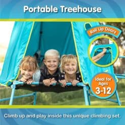 TP Toys Explorer 2 Climbing Set Jungle Gym with Platform and Tent, Blue, 850