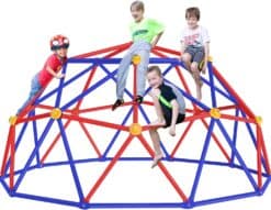 Zupapa Upgrade Your Backyard Fun 10FT Decagonal Dome Climber - Supports 800LBS and Easier Assembly for Kids to Enjoy (Purple)