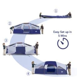 CAMPROS CP Tent 8 Person Camping Tents, Weather Resistant Family Tent