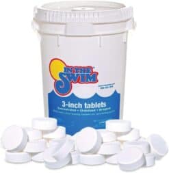 In The Swim 3 Inch Stabilized Chlorine Tablets for Sanitizing Swimming Pools