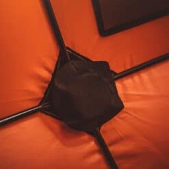 Gazelle Tents T4 Hub Tent, UV Resistant, Removable Floor, 4-Person, Orange, 78