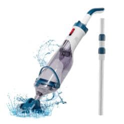 Enhulk Pool Vacuum for Above Ground Pool with a Telescopic Pole, T403 Handheld Rechargeable Pool Cleaner
