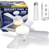 Bell+Howell Socket Fan Light Original – Warm Light Ceiling Fans with Lights and Remote
