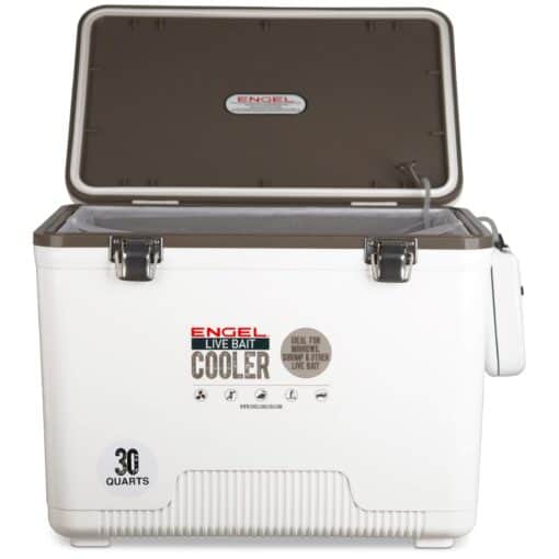 Engel 30qt Live Bait Cooler Box with 2nd Gen 2-Speed Portable Aerator Pump