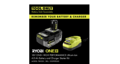 RYOBI P21011BTLVNM ONE+ 18V 90 MPH 250 CFM Cordless Battery Leaf Blower (Tool Only)