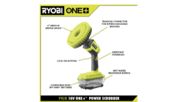 RYOBI P4510 ONE+ 18V Cordless Power Scrubber (Tool Only)