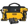 DEWALT DCK240C2 20V MAX Cordless Drill/Impact 2 Tool Combo Kit with (2) 20V 1.3Ah Batteries, Charger, and Bag