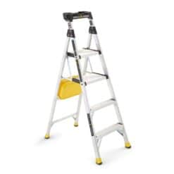 Gorilla Ladders 5.5 ft. Aluminum Dual Platform Heavy-Duty Ladder, 300 lb. Capacity Type IA Duty Rating