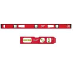 Milwaukee MLIBM48​-48-22-5107 48 in. Magnetic I-Beam Level with 7 in. Billet Torpedo Level