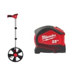 Milwaukee 48-22-5112-48-22-6825 12 in. Digital Measuring Wheel with 25 ft. Compact Auto Lock Tape Measure