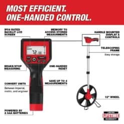 Milwaukee 48-22-5112-48-22-6825 12 in. Digital Measuring Wheel with 25 ft. Compact Auto Lock Tape Measure