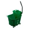 Unbranded 8690409 Sparta 8.75 gal. Green Polypropylene Mop Bucket with Wringer