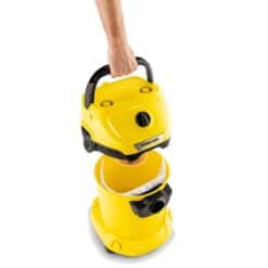 Karcher 1.628-114.0 WD 3 Multi-Purpose 4.5 Gal. Wet-Dry Shop Vacuum Cleaner with Attachments, Blower Feature and Compact Design 1000-Watt