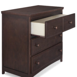 Delta Children Waverly 3 Drawer Dresser with Changing Top, Walnut Espresso