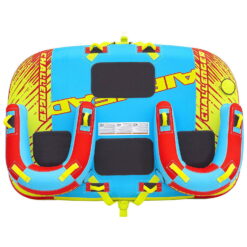 Airhead 3 Rider Challenger Inflatable Towable Boating Water Sports Tube