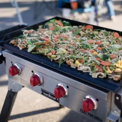Camp Chef FTG600P Flat Top Grill (Portable!) | 48,000 BTU Power + Seasoned Griddle