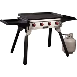 Camp Chef FTG600P Flat Top Grill (Portable!) | 48,000 BTU Power + Seasoned Griddle