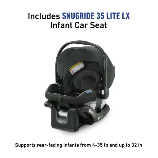 Graco Modes 3 Lite DLX Travel System with SnugRide 35 Lite LX Infant Car Seat - West Point