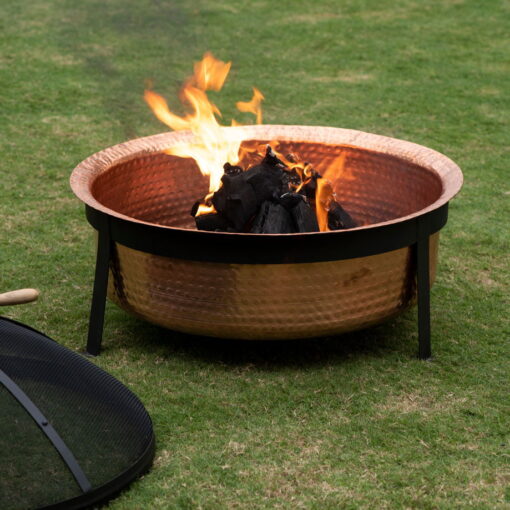 Better Homes & Gardens Wood Burning Copper Fire Pit, 30-inch diameter and 22-inch Height