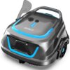 WYBOT A1 Cordless Robotic Pool Cleaner, Automatic Pool Vacuum (New Upgraded), Gray