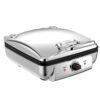 All-Clad Electrics Stainless Steel Waffle Maker 4 Section Nonstick, Upright Storage 1600 Watts 6 Browning Levels