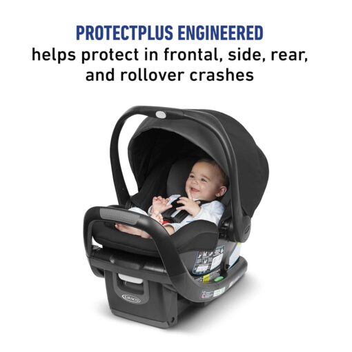 Graco SnugRide SnugFit 35 LX Infant Car Seat | Baby Car Seat with Anti Rebound Bar, Finn