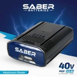SABER 40-Volt 5.0Ah Battery Replacement for Kobalt 40V Outdoor Power Tools (5.0Ah)