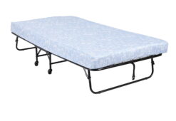 DHP Folding Rollaway Guest Bed with 5 Inch Mattress, Twin