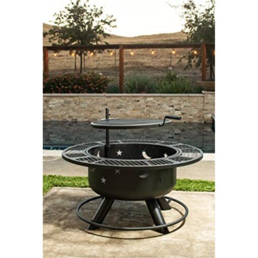 Nightstar 32.7' fire pit with grill