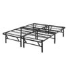 Mainstays 14" High Profile Foldable Steel Queen Platform Bed Frame, Black