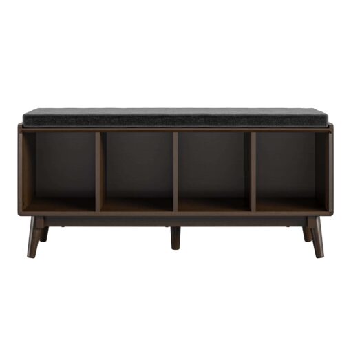 Novogratz Brittany Entryway Bench, Walnut