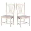 International Concepts Set of Two Sheafback Chairs