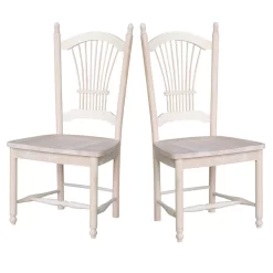 International Concepts Set of Two Sheafback Chairs