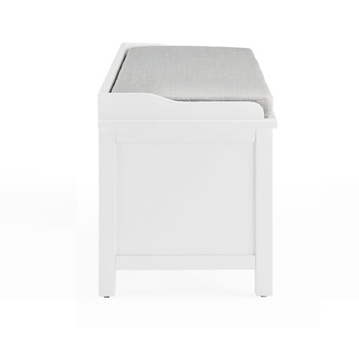 Alaterre Coventry Storage Bench, Dove Gray and White