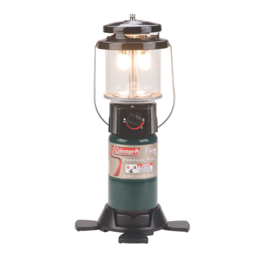 Coleman 1000 Lumens Deluxe Propane Lantern, Gas Lantern with Adjustable Brightness, Pressure Control, Carry Handle, and Mantles Included