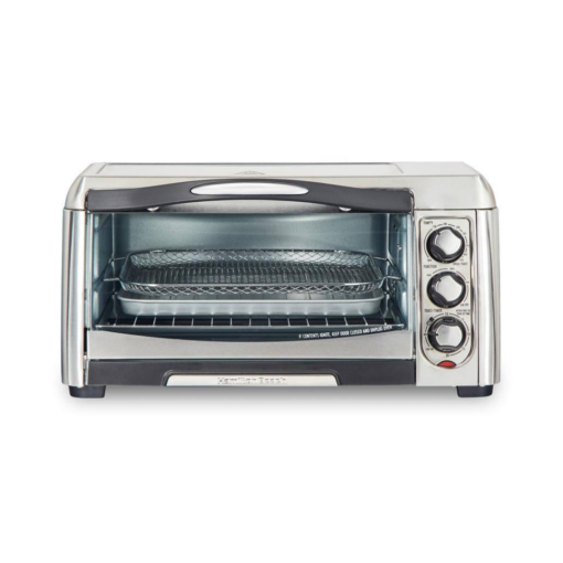 Hamilton Beach 31323 Sure Crisp 1400 W 6-Slice Stainless Steel Toaster Oven with Air Fry