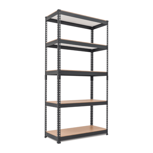 HOMEDANT 5 Tier Storage Shelves Adjustable Laminated Garage Metal Shelving Unit, 35.9" W x 16.2" D x 71.3" H 1Pack