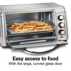Hamilton Beach 31323 Sure Crisp 1400 W 6-Slice Stainless Steel Toaster Oven with Air Fry