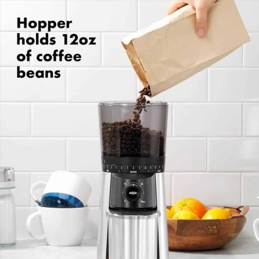 OXO Brew Conical Burr Coffee Grinder , Silver