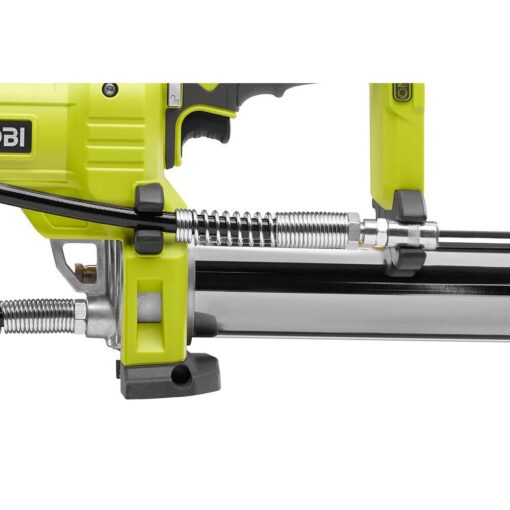 RYOBI ONE+ 18V Cordless Grease Gun with 2.0 Ah Battery and Charger