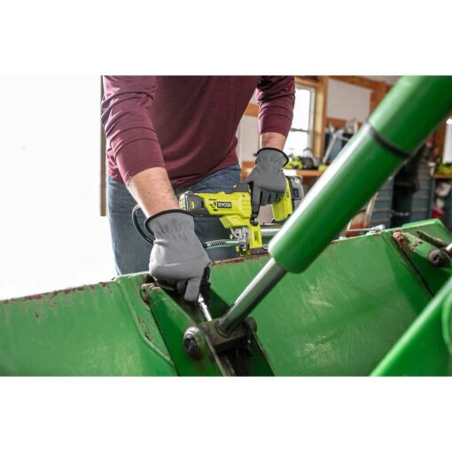 RYOBI ONE+ 18V Cordless Grease Gun with 2.0 Ah Battery and Charger