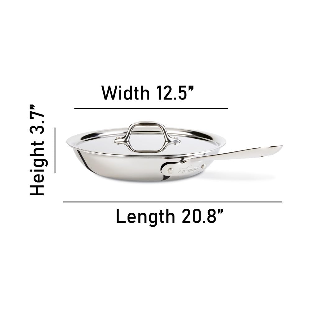 All-Clad D3 3-Ply Stainless Steel Sauté Pan - Thumbnail 5