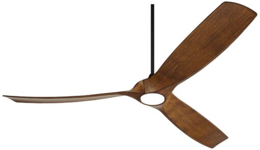 Casa Vieja 70" Kona Wind Black-Koa LED DC Damp Rated Ceiling Fan with Remote