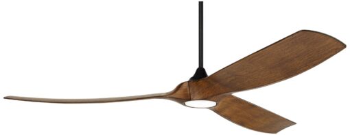 Casa Vieja 70" Kona Wind Black-Koa LED DC Damp Rated Ceiling Fan with Remote
