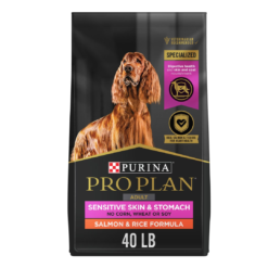Purina Pro Plan Sensitive Skin & Stomach Formula Salmon & Rice Formula Dry Dog Food, 40-lb (Packaging May Vary)
